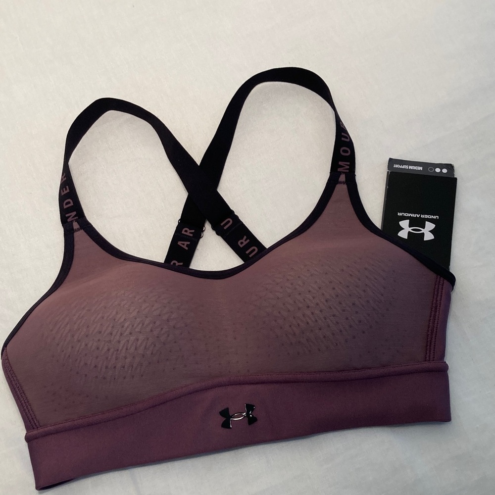 Under Armour infinity Mid sport Bra Mauve XS